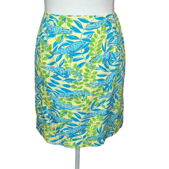 Lilly Pulitzer Alligator Mini Skirt - Picture 1 of 4